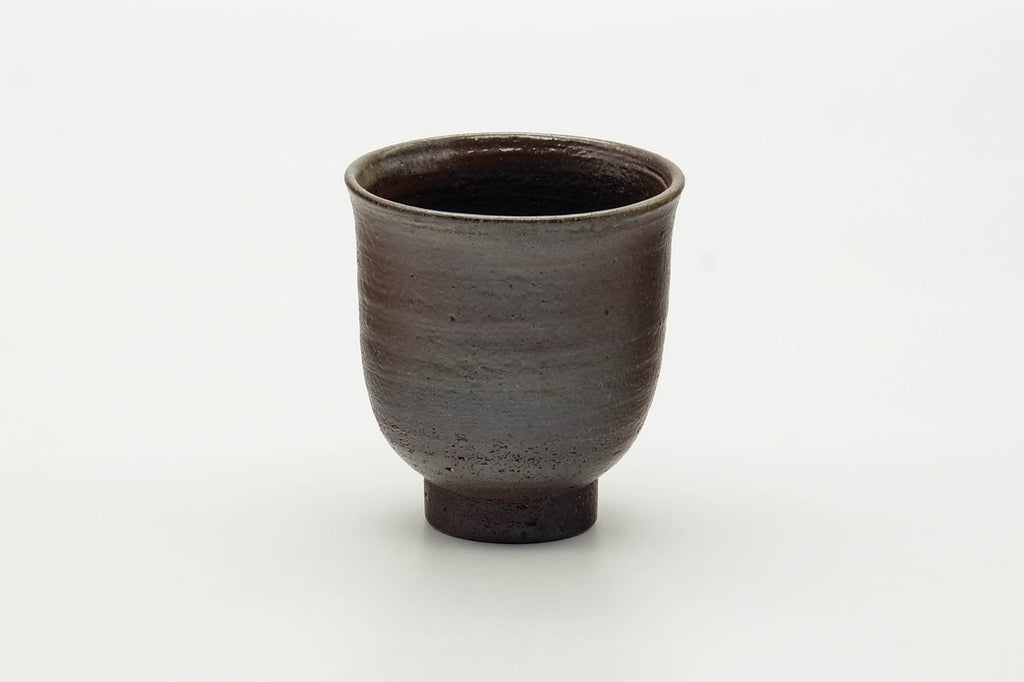 Japanese Teacup - Brown Stoneware Yunomi - 110ml