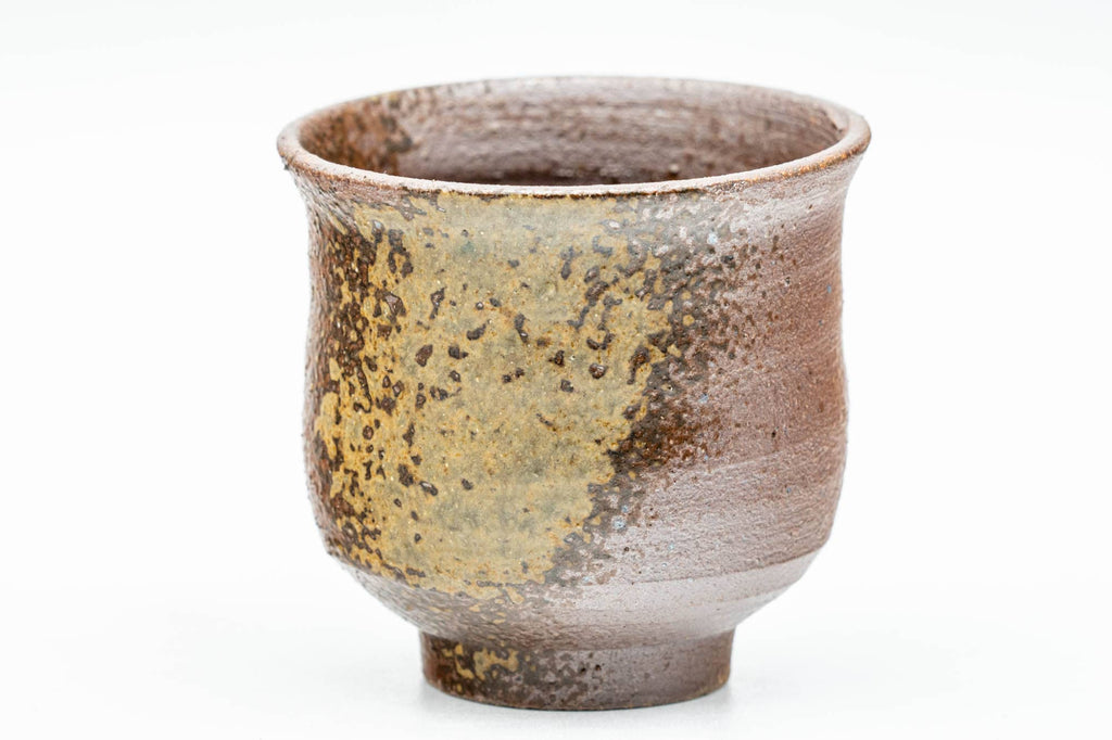 Japanese Teacups - Pair of Ash Green Glazed Guinomi - 55ml