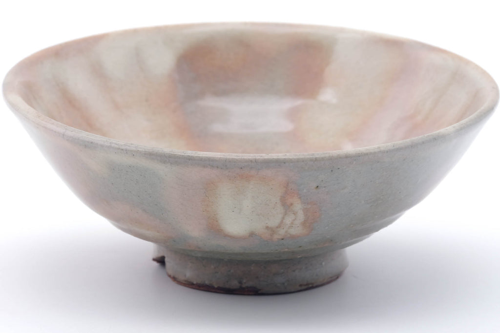 Japanese Matcha Bowl - Grey Pink Gohonte Glazed Hagi-yaki Summer Chawan - 300ml
