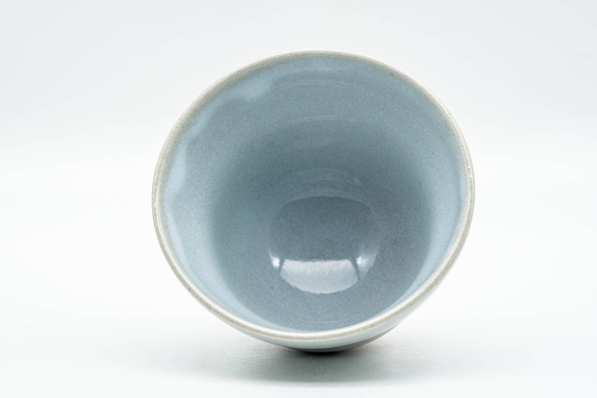 Japanese Teacup - Beige White Drip-Glazed Hagi-yaki Yunomi - 80ml