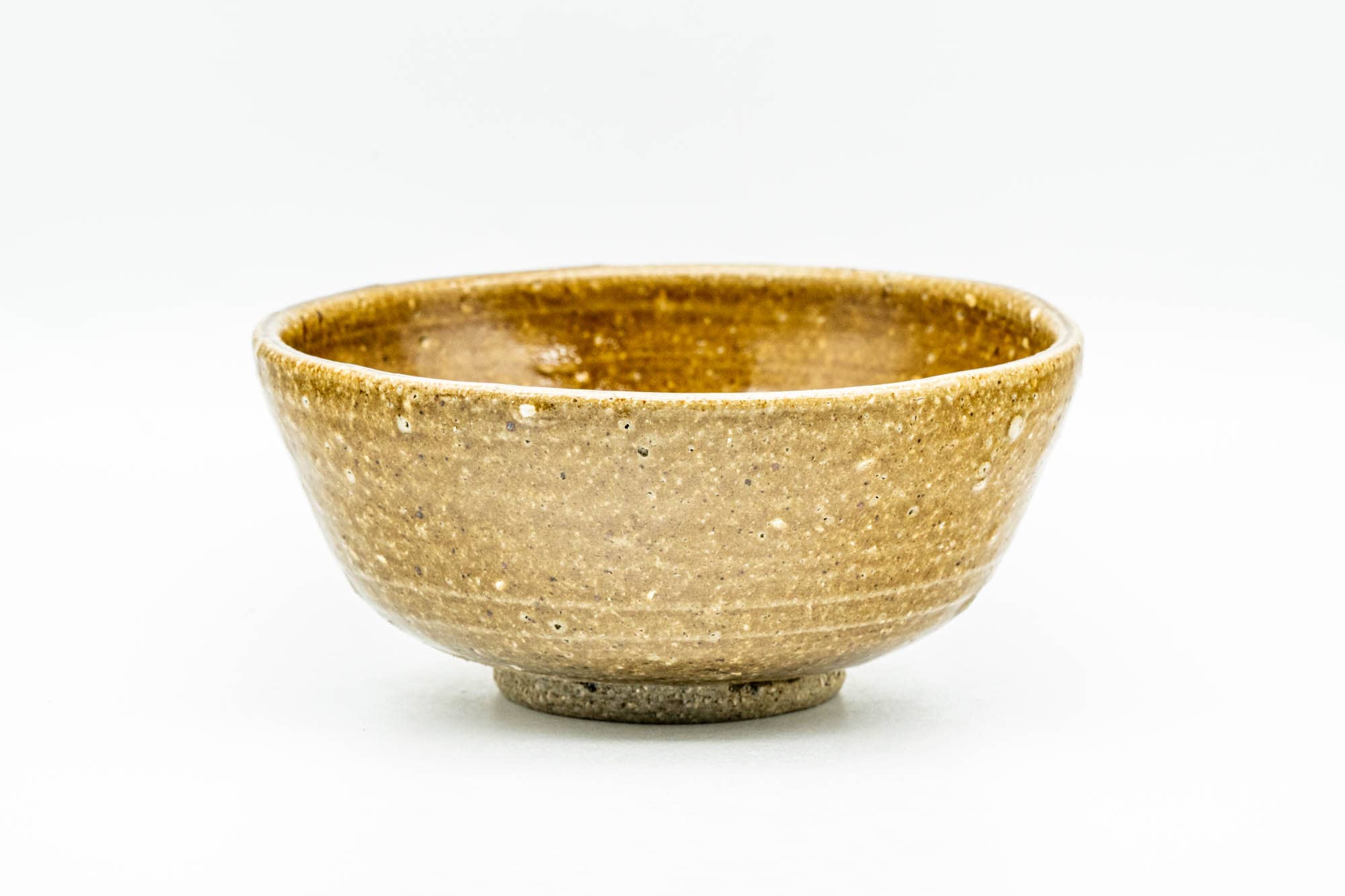 Japanese Matcha Bowl - Small Brown Textured Koicha Chawan - 150ml
