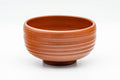 Japanese Matcha Bowl - Groovy Red Shudei Tokoname-yaki Chawan - 250ml