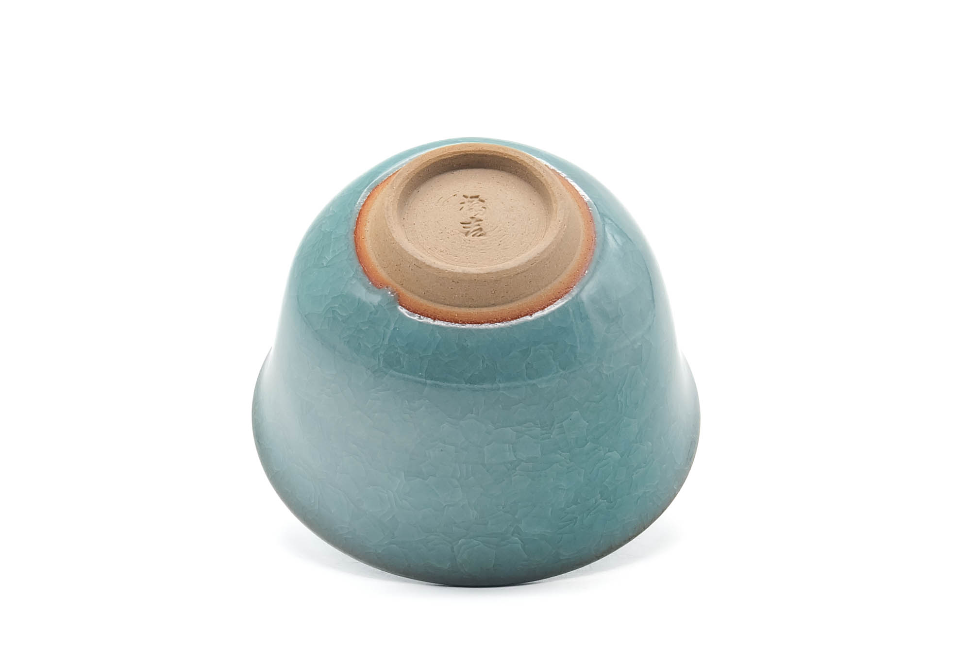 Japanese Teacup - Green Celadon Snowflake Glazed Yunomi - 170ml