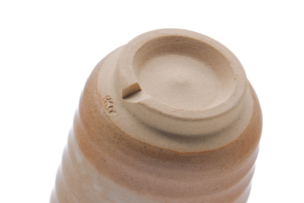 Japanese Teacup - Beige Milky White Hagi-yaki Yunomi - 150ml