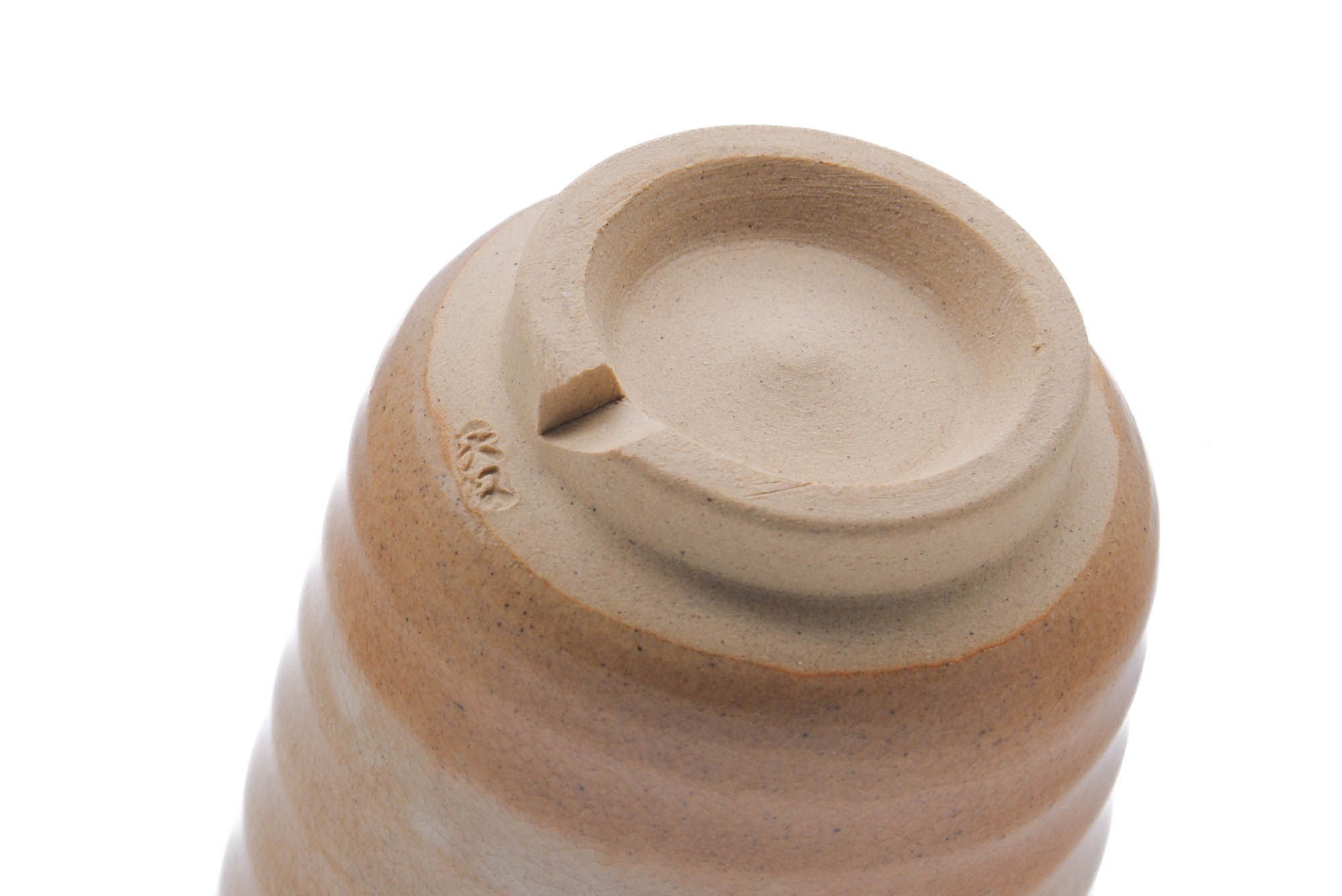 Japanese Teacup - Beige Milky White Hagi-yaki Yunomi - 150ml