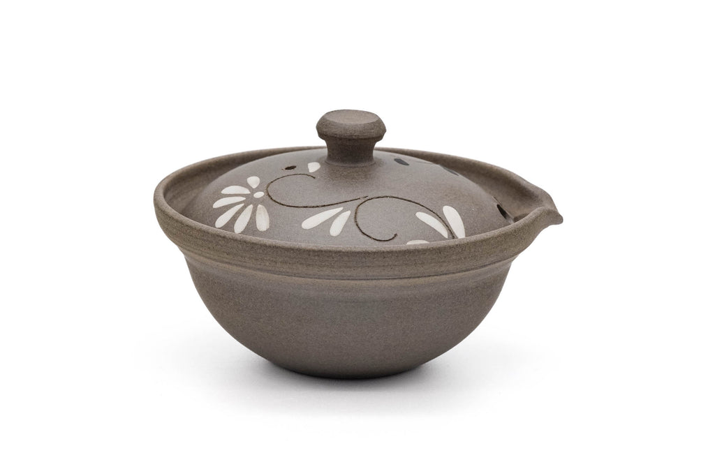 Floral Yakishime Chaho Teapot - 80ml
