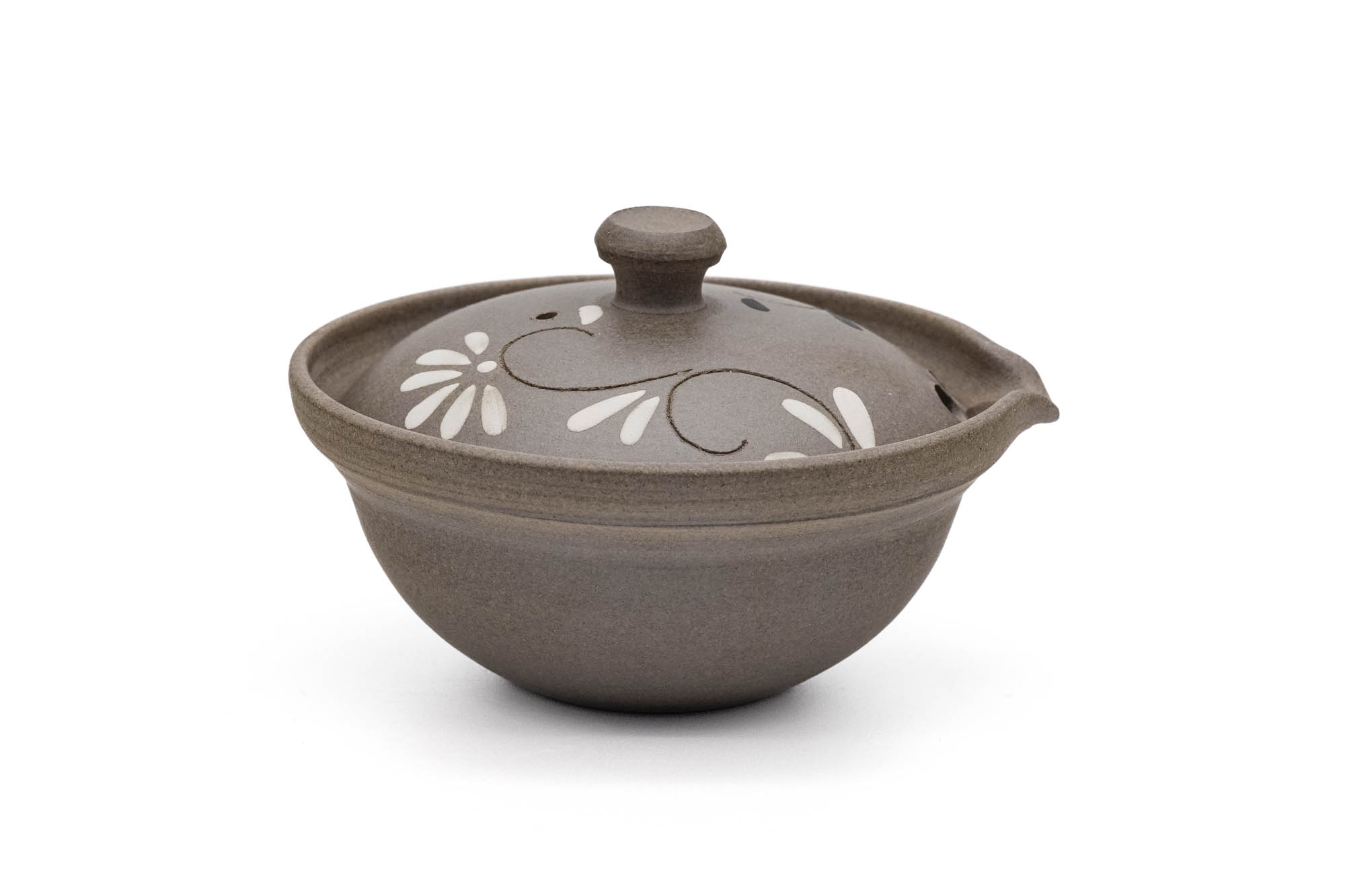 Floral Yakishime Chaho Teapot - 80ml