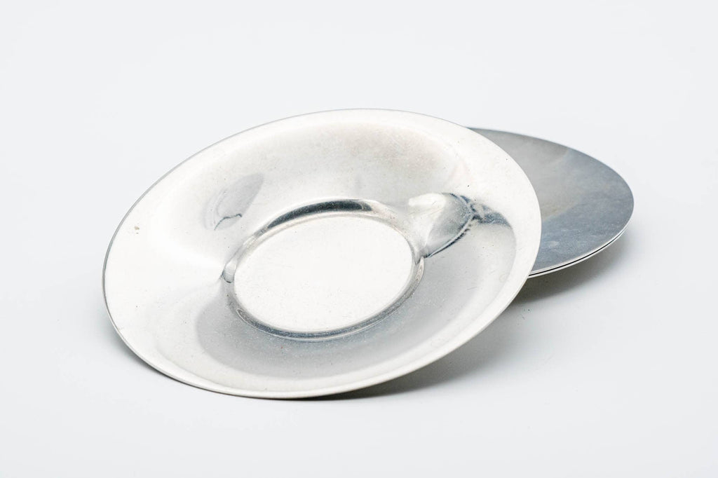 Japanese Chataku - Set of 3 Silver Tea Coasters