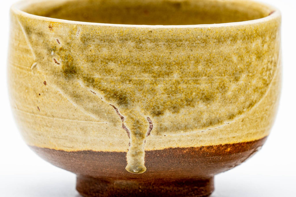 Japanese Teacup - Earthy Yellow Glazed Shigaraki-yaki Yunomi - 150ml