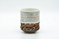 Japanese Teacup - Kanji Decorated Faux-Obori Soma-yaki Yunomi - 120ml