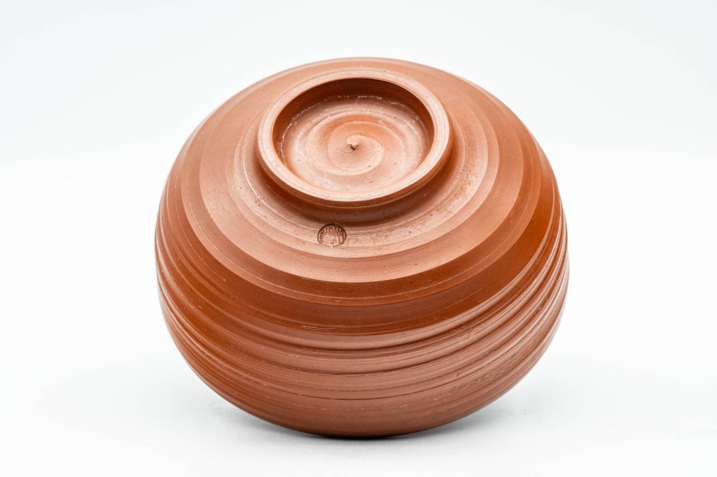 Japanese Matcha Bowl - Groovy Red Shudei Tokoname-yaki Chawan - 250ml