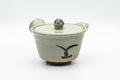 Japanese Kyusu - Long Grass Grey Glazed Karatsu-yaki Do-ake Teapot - 160ml