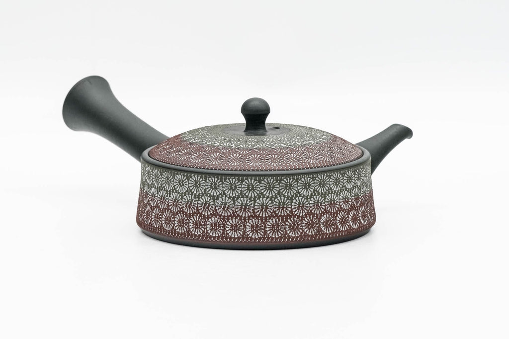 Floral Mishima Kokudei Tokoname Teapot - 200ml