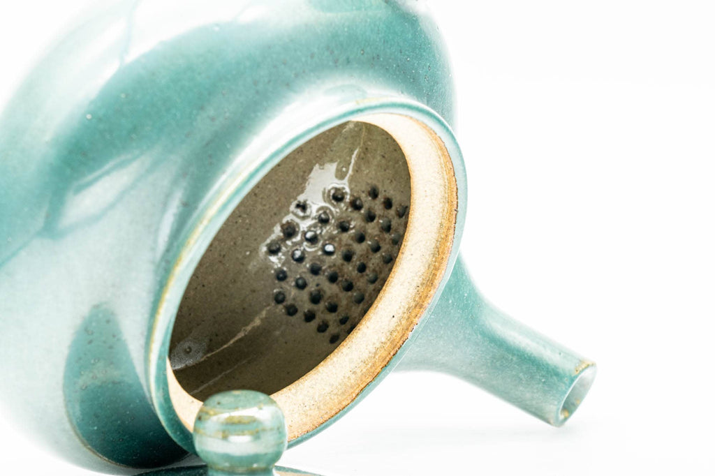 Japanese Kyusu - Green Glazed Agano-yaki Do-ake Teapot - 300ml