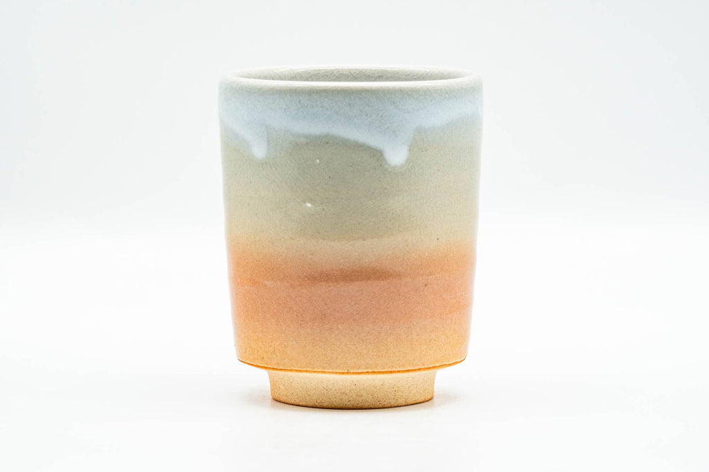 Japanese Teacup - Pink White Drip-Glazed Hagi-yaki Yunomi - 160ml
