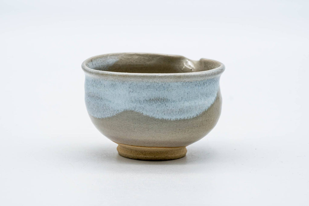 Japanese Katakuchi - Beige White Glazed Hagi-yaki Yuzamashi Water Cooler - 100ml