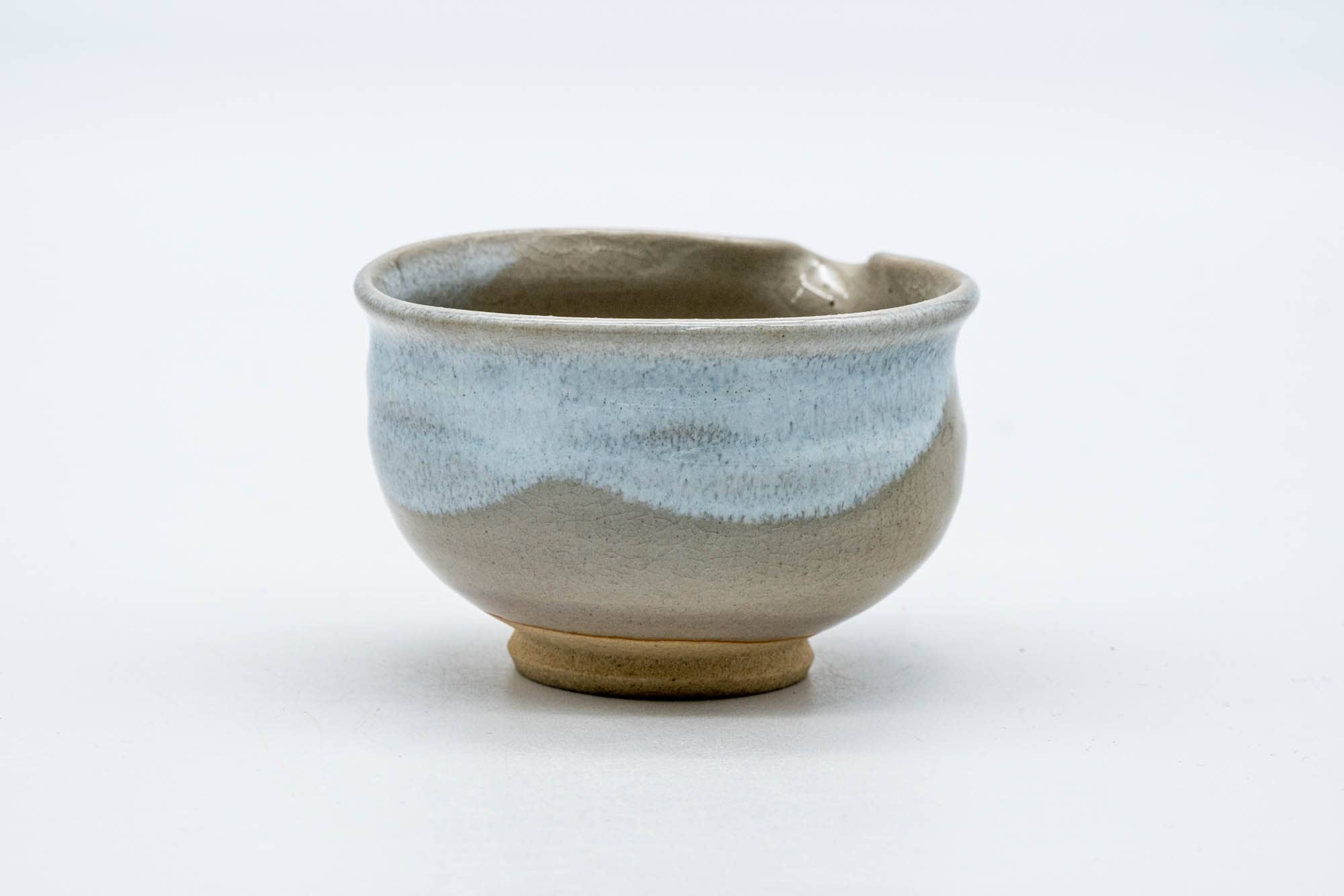 Japanese Katakuchi - Beige White Glazed Hagi-yaki Yuzamashi Water Cooler - 100ml