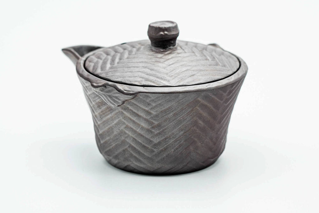Japanese Houhin - Textured Weathered Banko-yaki Handle-less Mesh Teapot - 150ml
