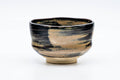 Japanese Matcha Bowl - Black Brown Glazed Wabi-Sabi Chawan - 150ml