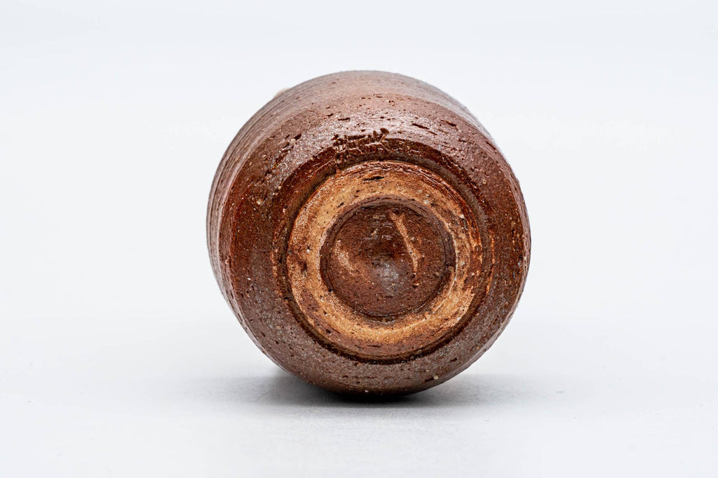 Japanese Teacup - Brown Stoneware Shigaraki-yaki Guinomi - 50ml