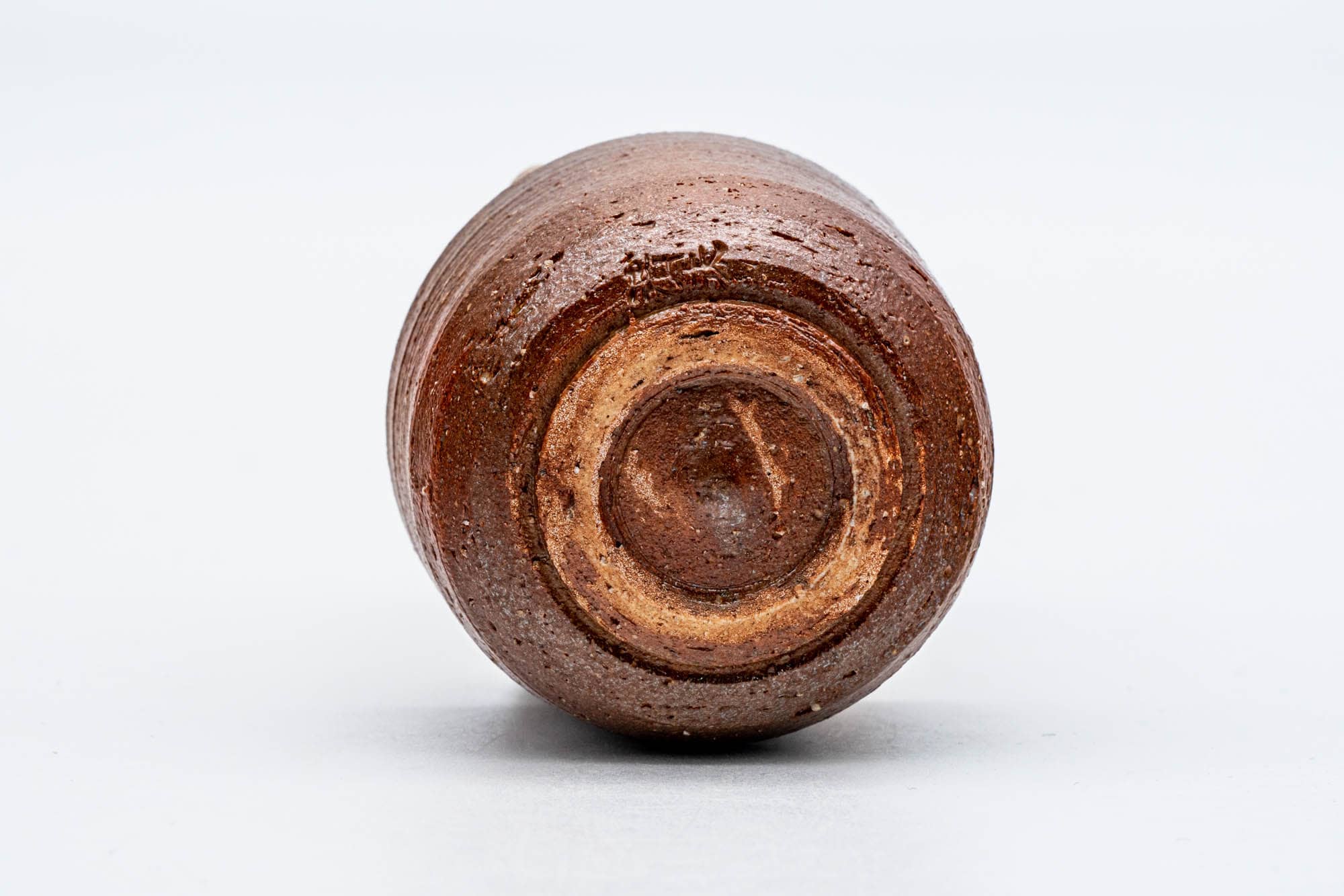 Japanese Teacup - Brown Stoneware Shigaraki-yaki Guinomi - 50ml