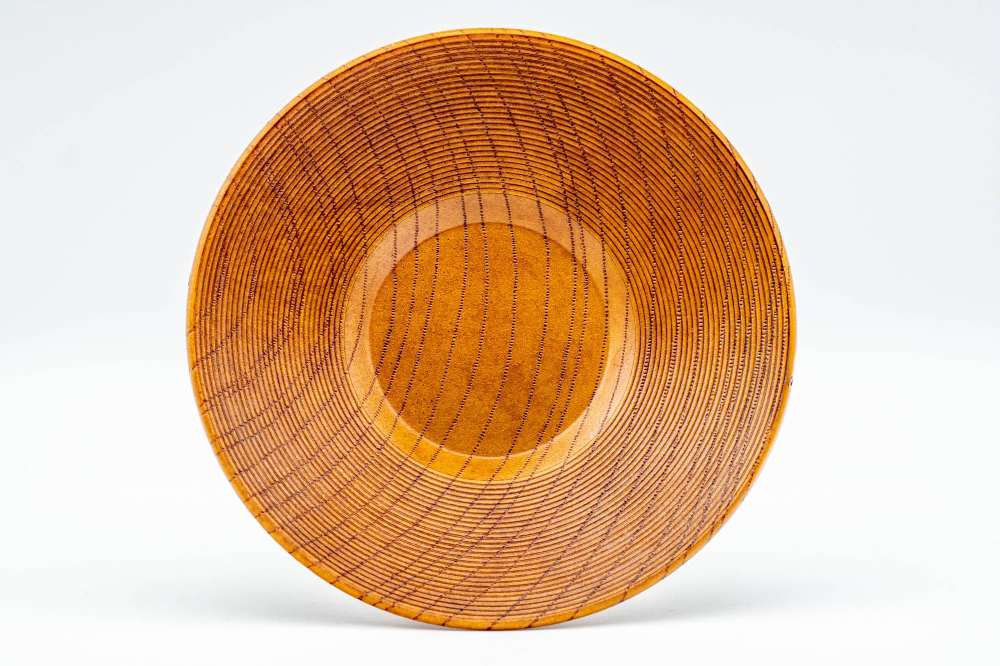 Japanese Chataku - Set of 5 Light Brown Wooden Tea Coasters