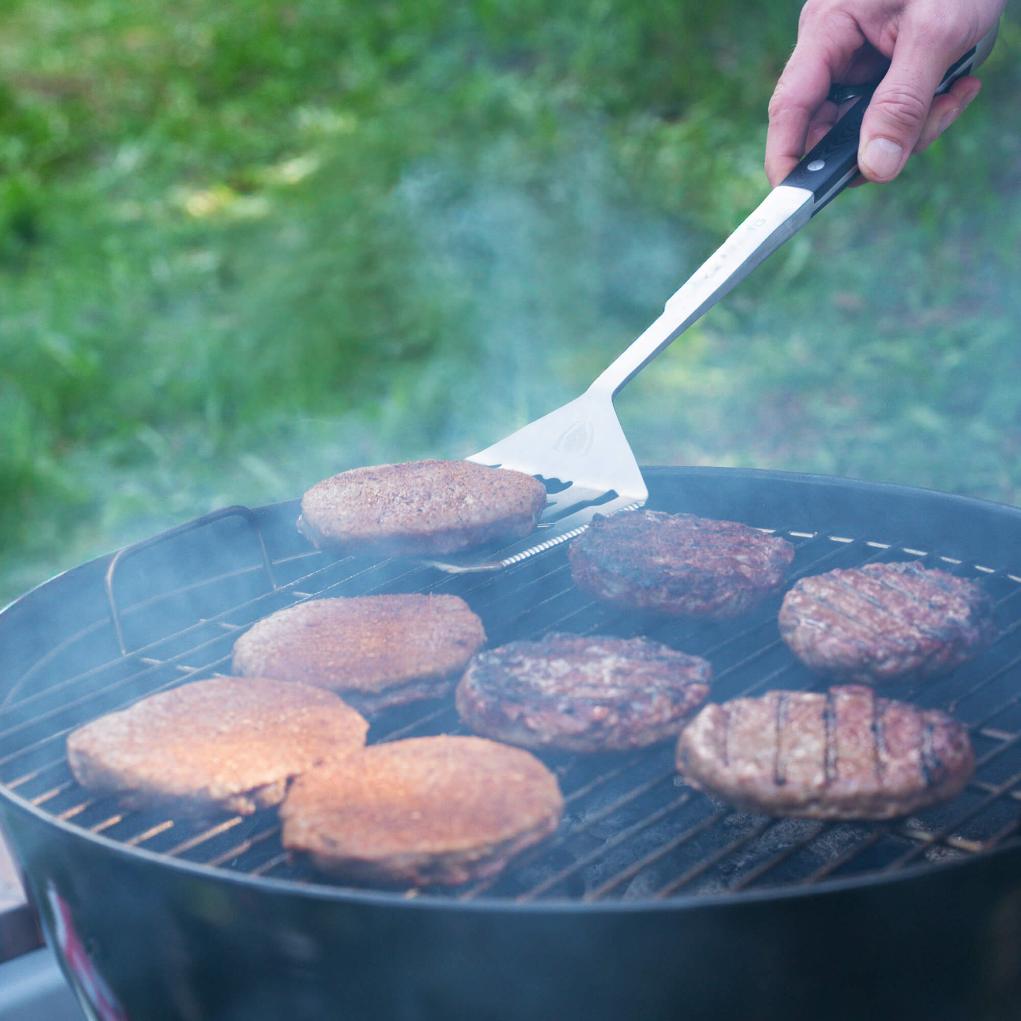 Tongs, Spatula, Fork, Silicone Brush | 4 Piece Premium Grill Kit | Dalstrong ©