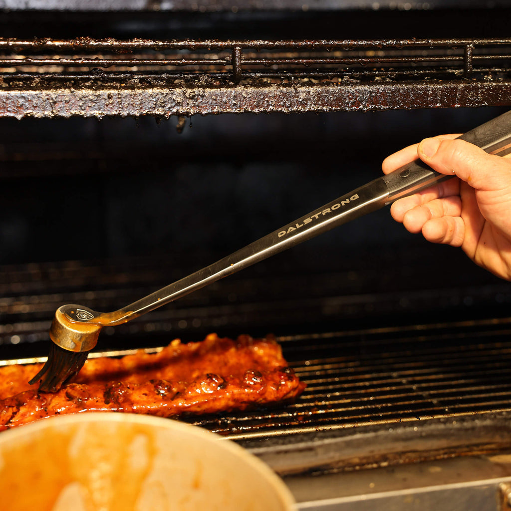 Tongs, Spatula, Fork, Silicone Brush | 4 Piece Premium Grill Kit | Dalstrong ©