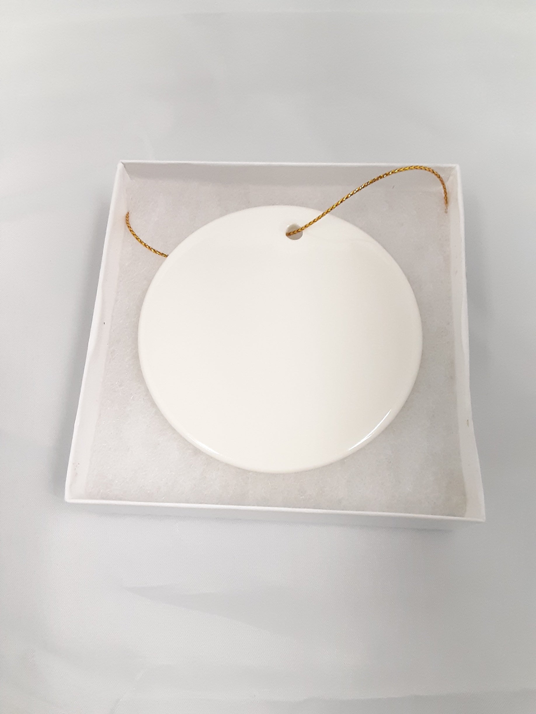 3" Round - 1 Sided - Personalized Ceramic Ornament