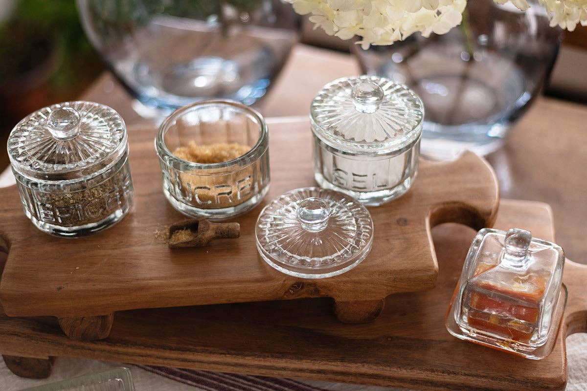 Bistro Glass Sugar Cellar with Scoop
