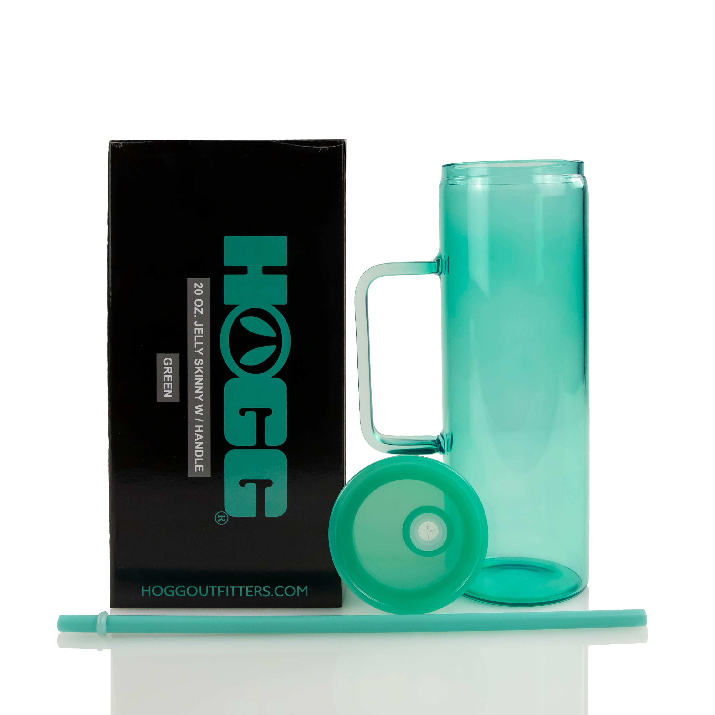 Jelly 20oz Skinny W/ Handle Case (24 Units) - Green