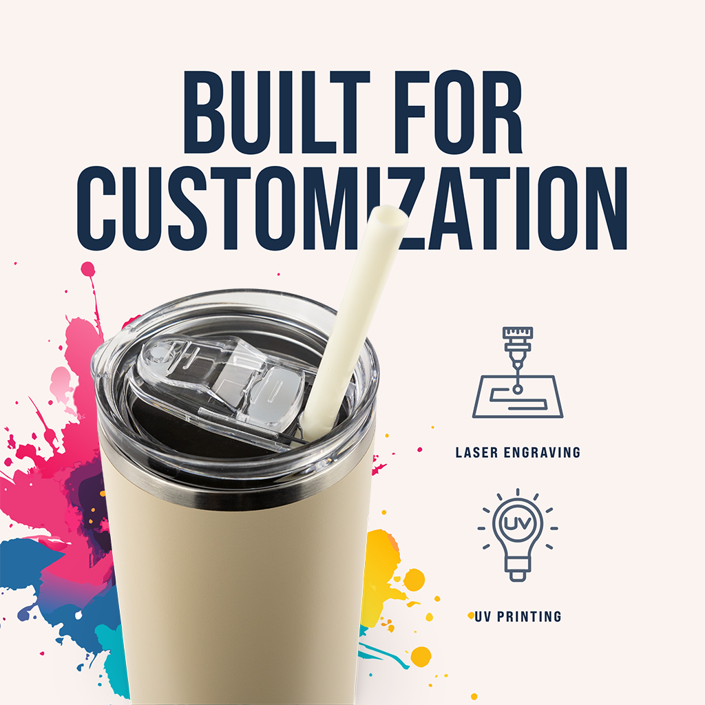 20oz Powder Coated Skinny Tumbler
