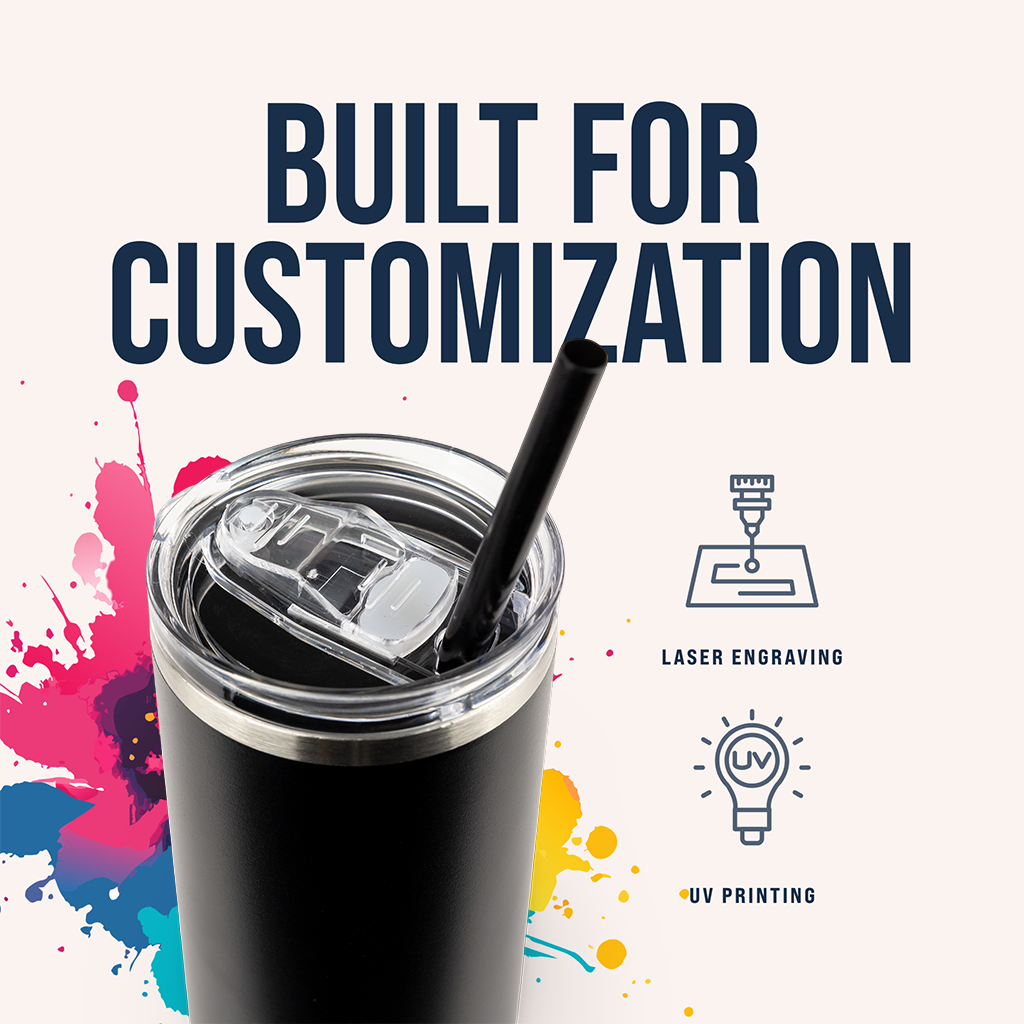 20oz Powder Coated Skinny Tumbler