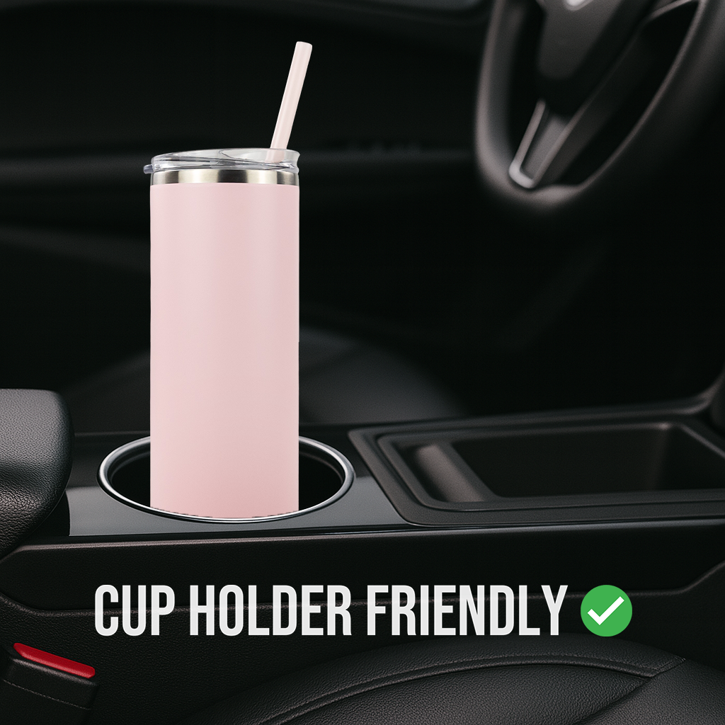 20oz Powder Coated Skinny Tumbler