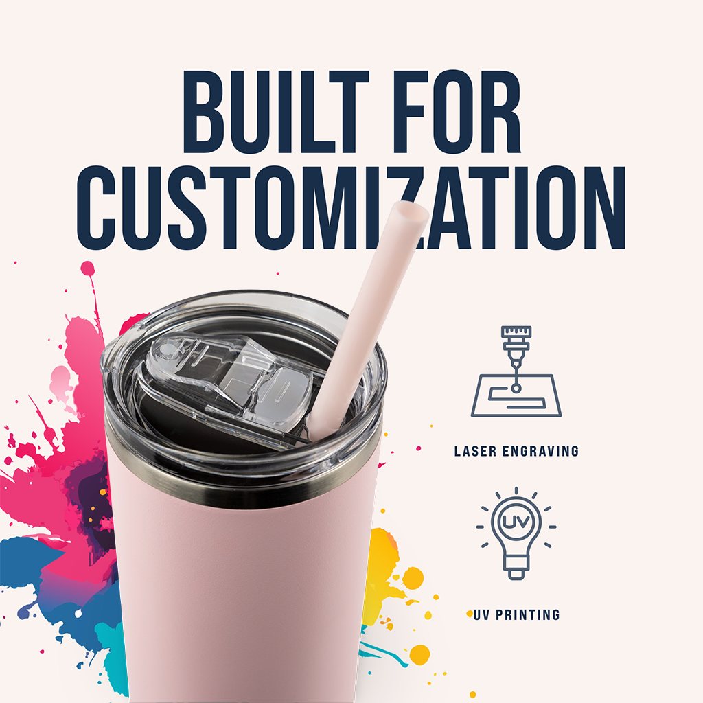 20oz Powder Coated Skinny Tumbler