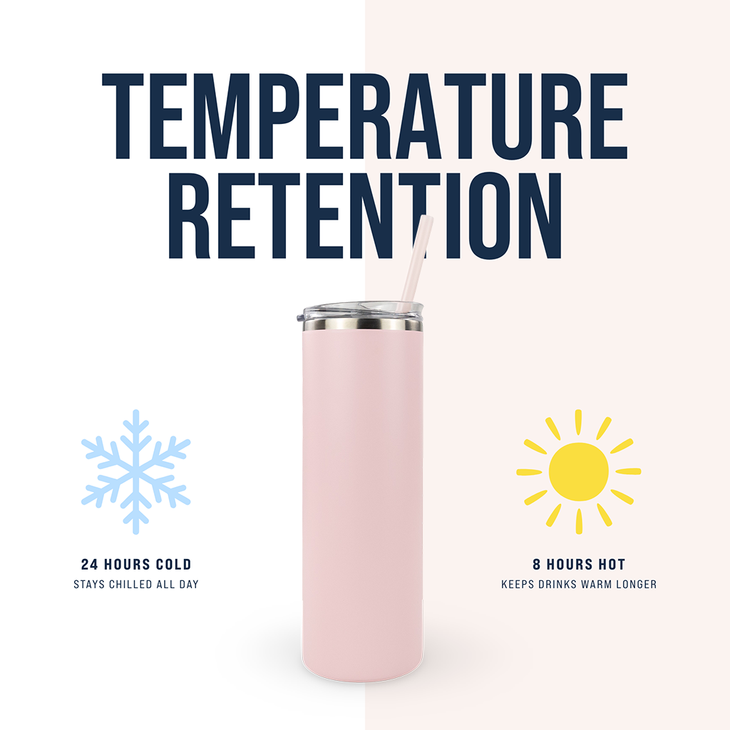 20oz Powder Coated Skinny Tumbler