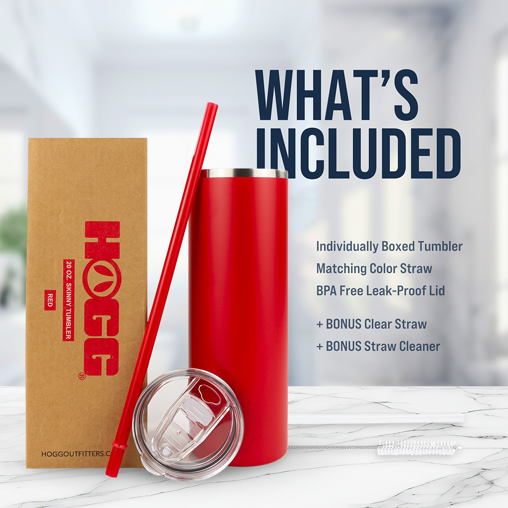 20oz Powder Coated Skinny Tumbler