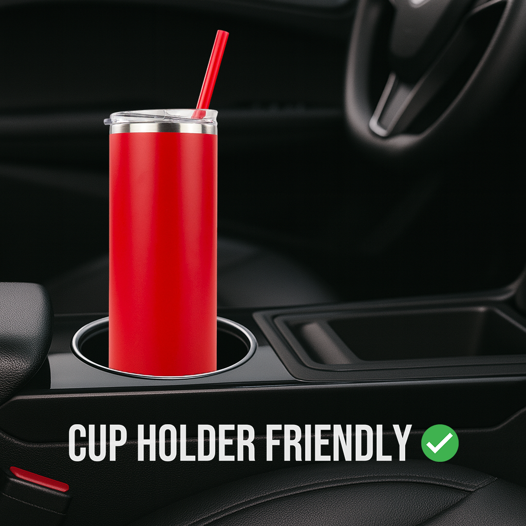 20oz Powder Coated Skinny Tumbler