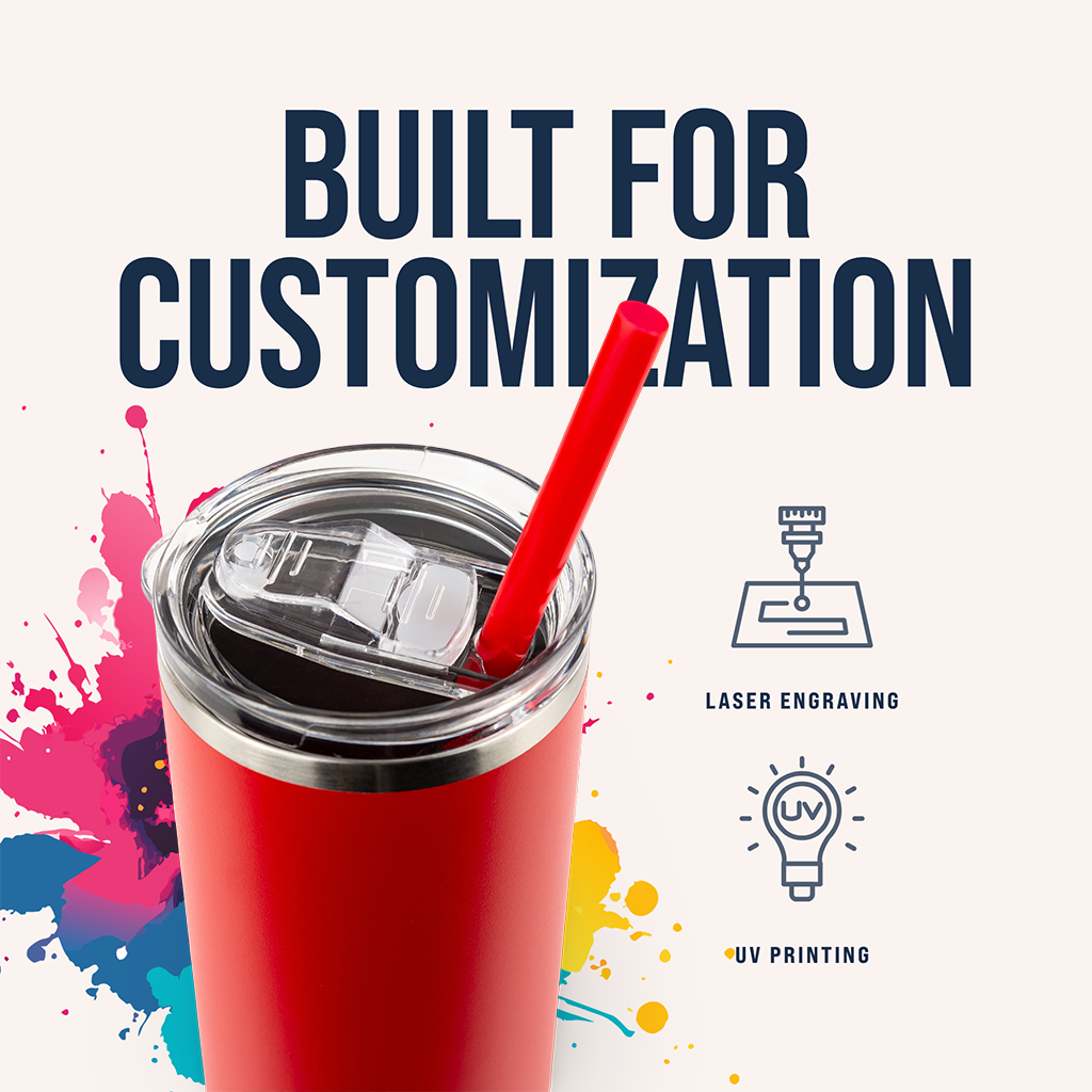 20oz Powder Coated Skinny Tumbler