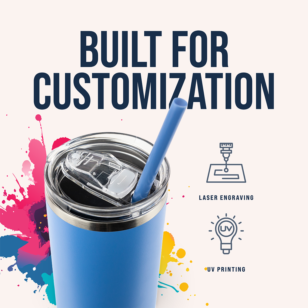 20oz Powder Coated Skinny Tumbler