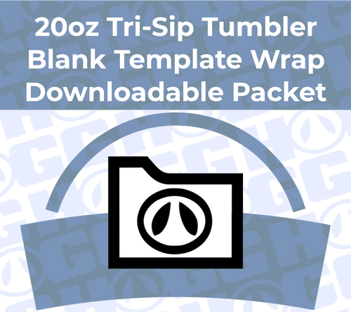 20oz Tri-Sip Wrap Template