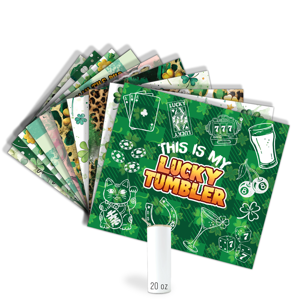 Digital Sublimation Designs - St. Patricks Day Collection Tumbler Wraps