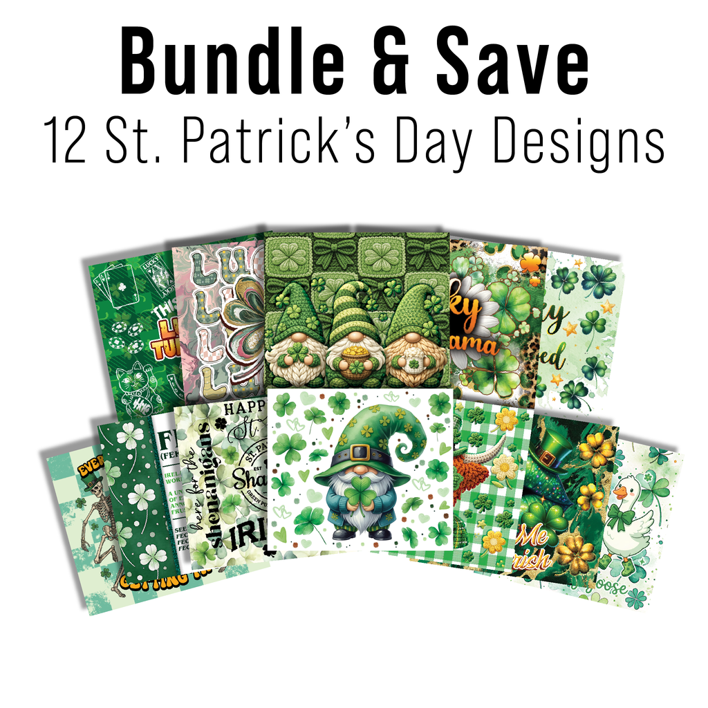 Digital Sublimation Designs - St. Patricks Day Collection Tumbler Wraps