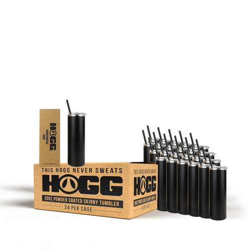 20oz Powder Coated Skinny Tumbler Case (24 Units)