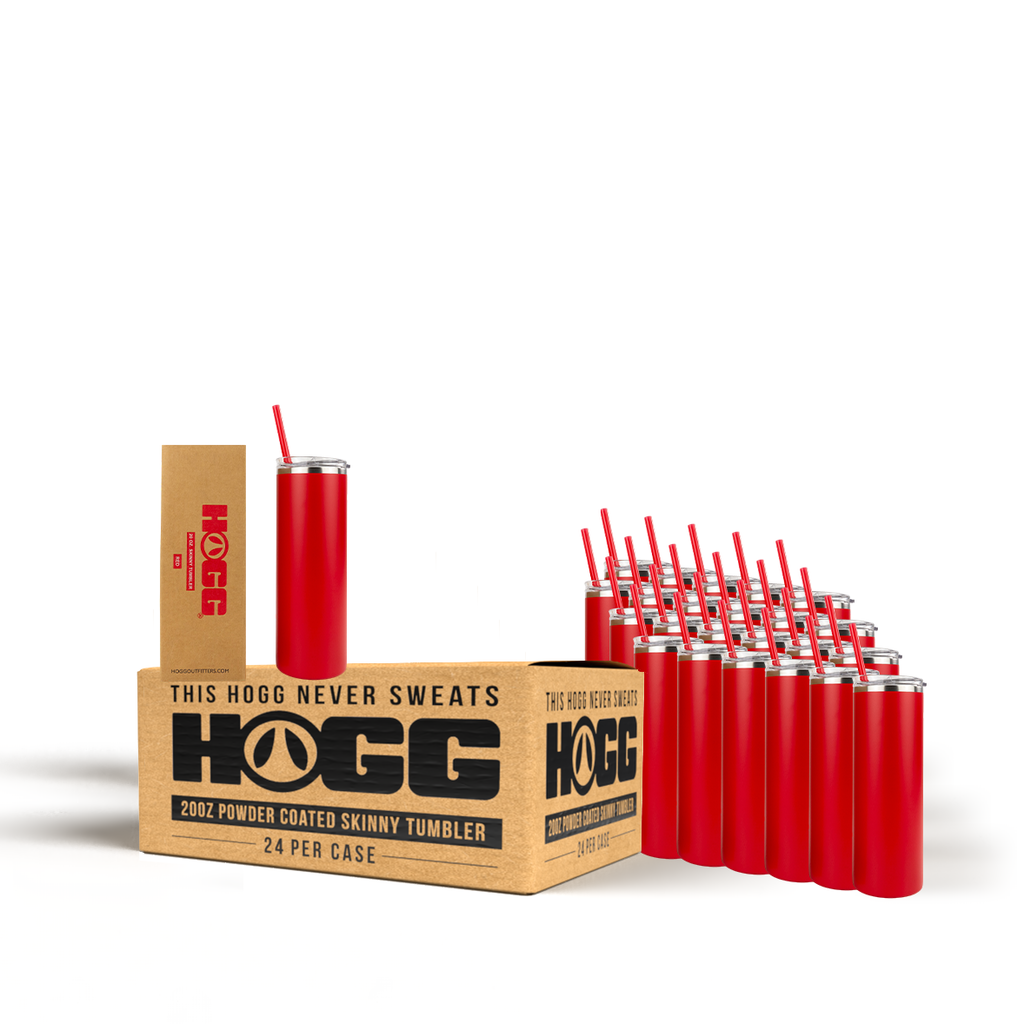 20oz Powder Coated Skinny Tumbler Case (24 Units)