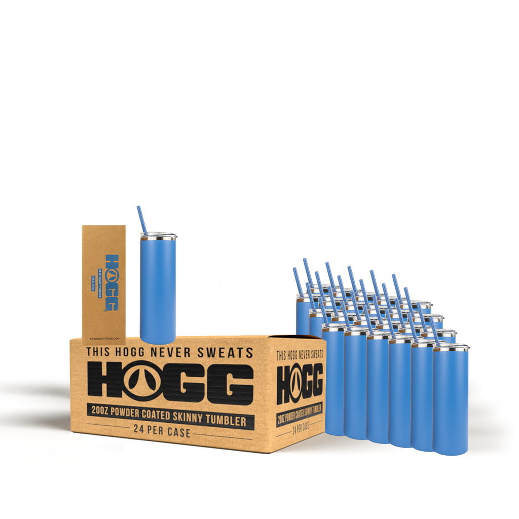 20oz Powder Coated Skinny Tumbler Case (24 Units)