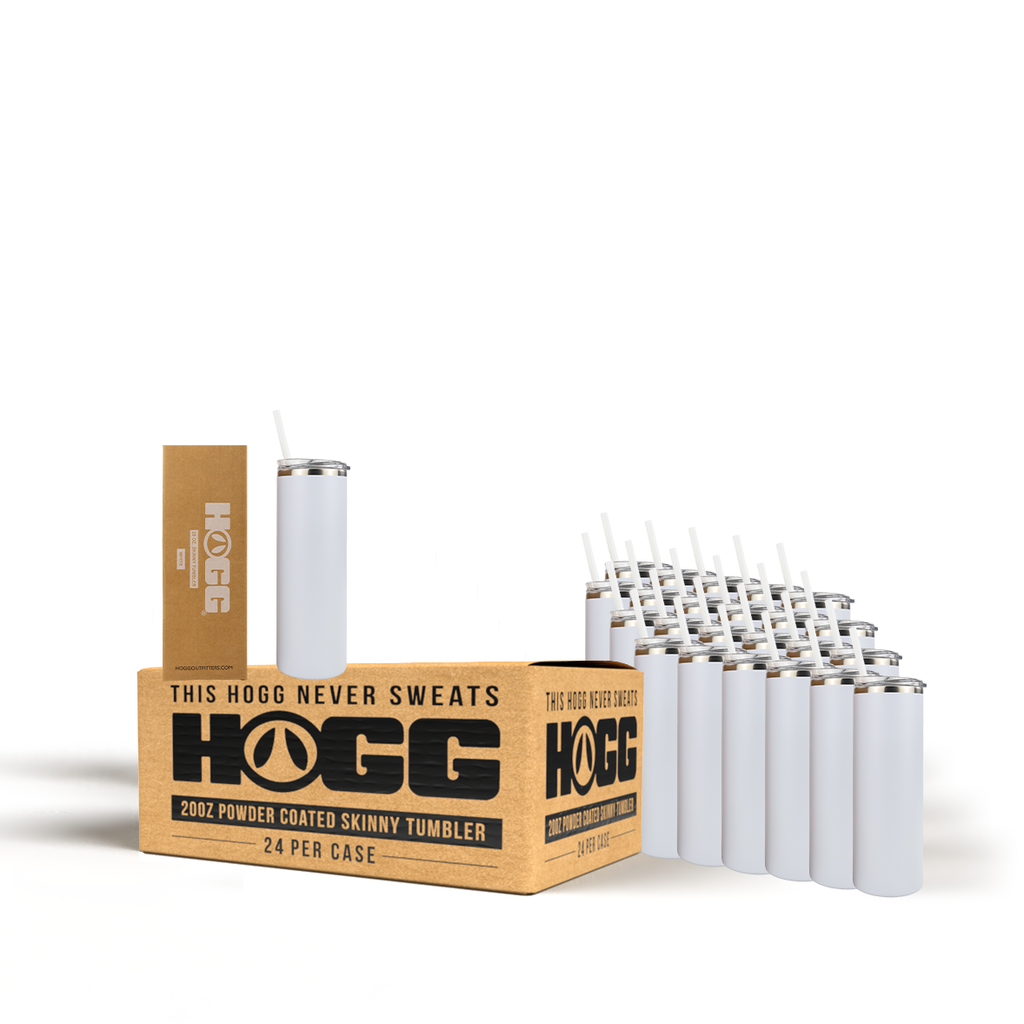 20oz Powder Coated Skinny Tumbler Case (24 Units)