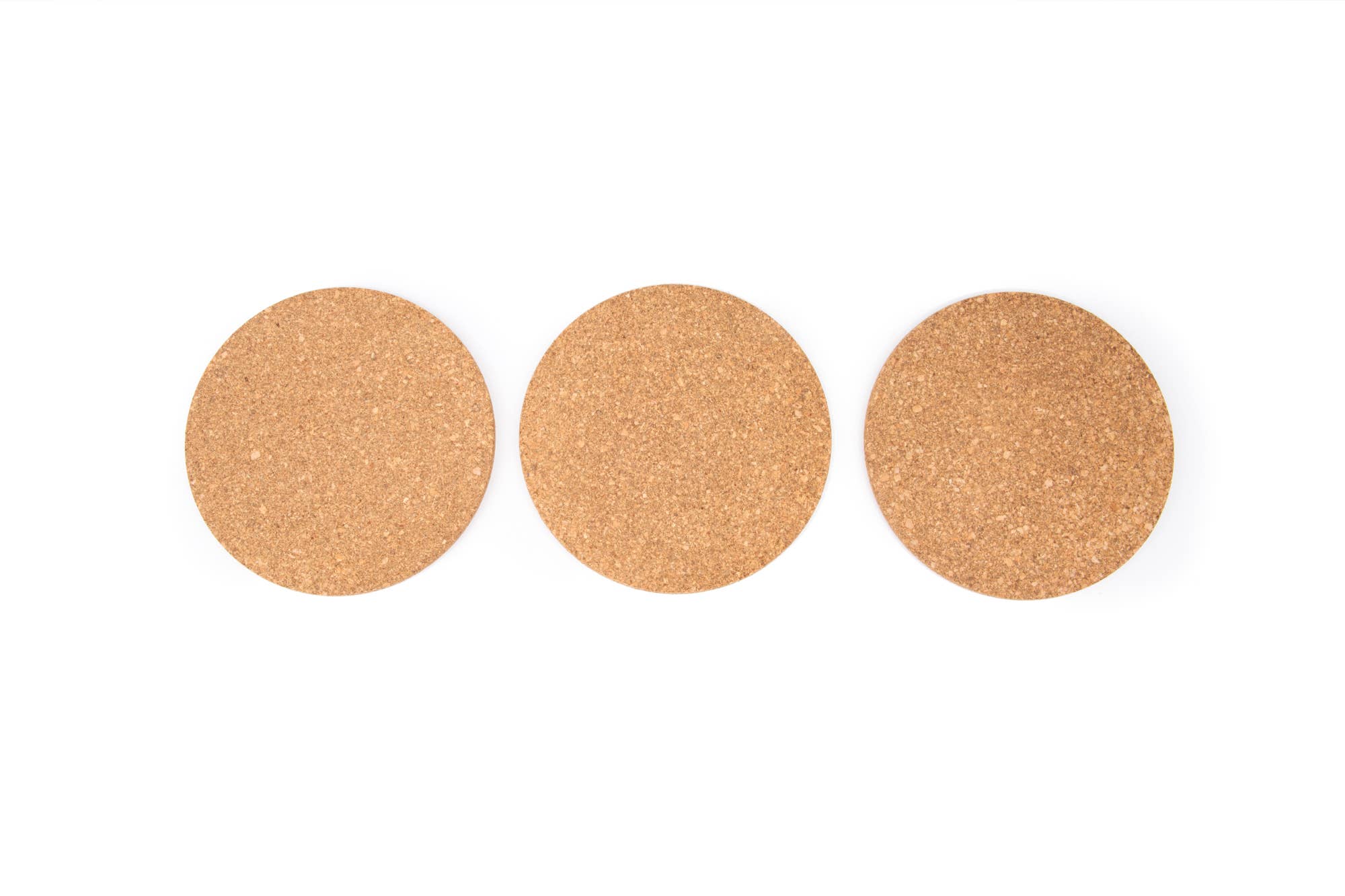 7.25" Round Cork Trivets - Set of 3