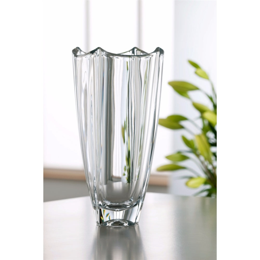 Galway Crystal Dune 12" Square Vase