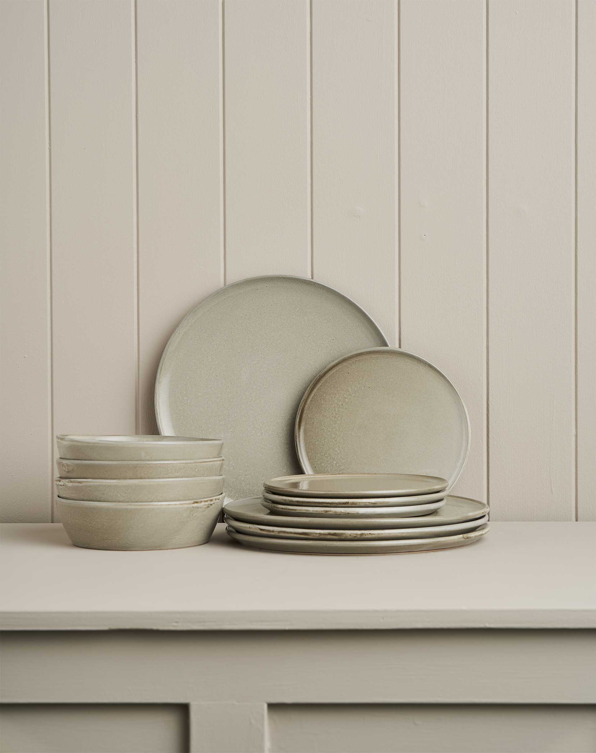 12pc Canvas Dinner Set / Saltbush